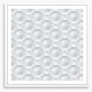 White on White Framed Art Print 217140560