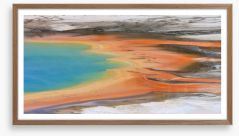 Yellowstone rainbow Framed Art Print 217621785