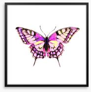 Pink wings Framed Art Print 217876388
