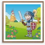 Knights and Dragons Framed Art Print 220221390