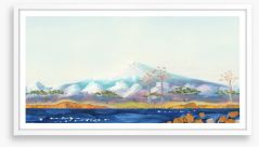 Fujiyama shores Framed Art Print 220255017