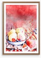 Pears of fall Framed Art Print 221366483