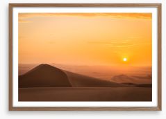 A very sandy sunset Framed Art Print 221845716