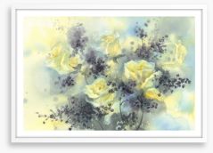 Yellow rose bouquet Framed Art Print 222162255