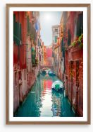 The old brick canal Framed Art Print 222875728