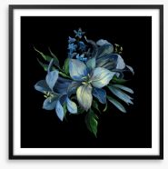 Bouquet of blues Framed Art Print 223051758