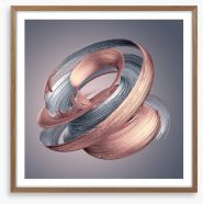 Dusky swirl 1 Framed Art Print 224626630