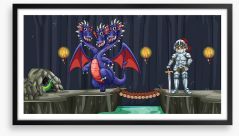 Knights and Dragons Framed Art Print 225474939