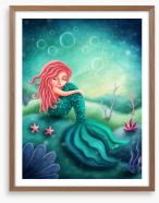 Alone in the ocean Framed Art Print 225563919