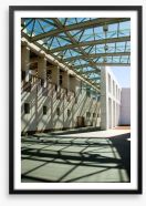 Parliament House shadows Framed Art Print 22579429