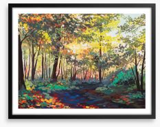 The changing forest Framed Art Print 226096355