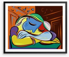 Picasso in my dreams Framed Art Print 227242123