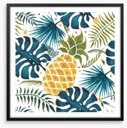 Pineapple palms Framed Art Print 227419637