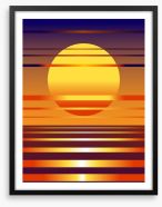 Contemporary sunset Framed Art Print 22766294
