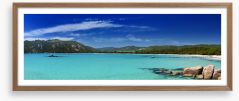 Sweeping bay panorama Framed Art Print 22768755