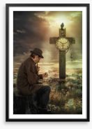 The enigma of time Framed Art Print 228696652