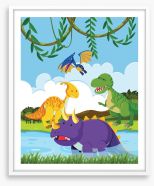 Dinosaurs Framed Art Print 229096298
