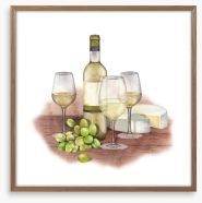 Wine time Framed Art Print 229211014