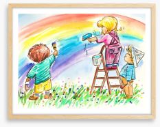 You can paint a rainbow Framed Art Print 22929924