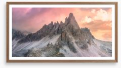 Dolomite dawn Framed Art Print 230092900