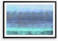 Misty ocean Framed Art Print 230544413