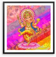 Ganesh Chaturthi celebration Framed Art Print 231453605