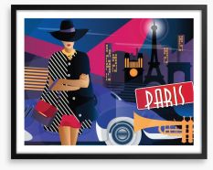 That night in Paris Framed Art Print 231882686