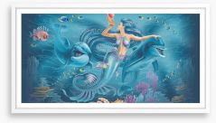 Calling the dolphins Framed Art Print 232538272