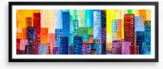 Downtown delusion Framed Art Print 233161102