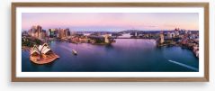 Sydney dawn panorama Framed Art Print 233347614