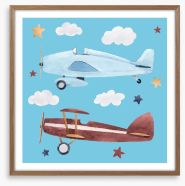 Flying together Framed Art Print 234533975
