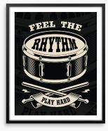 Feel the rhythm Framed Art Print 234577602