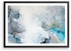 Glowing with the flow Framed Art Print 234826350