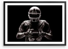 The quarterback Framed Art Print 234878500