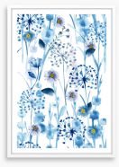 Spring blues Framed Art Print 236941718
