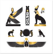 Egyptian Art Art Print 237026154