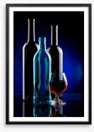 One blue bottle Framed Art Print 237679547