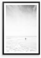 The silver surfer Framed Art Print 238634868