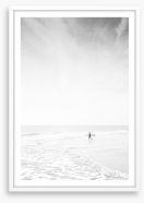 The silver surfer Framed Art Print 238634868