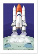 Rockets and Robots Art Print 238655528