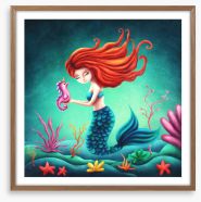 Mermaid magic Framed Art Print 238729317