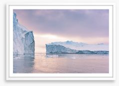 Through the icebergs Framed Art Print 238965551