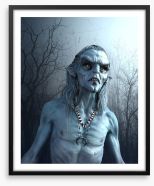 Demon of frost Framed Art Print 238975310