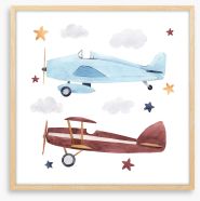 Biplanes Framed Art Print 239518770