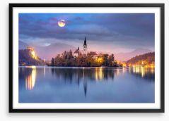 Lake Bled beauty Framed Art Print 239585563