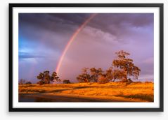 Outback rainbow Framed Art Print 242797352