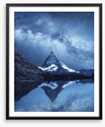 Matterhorn moonlight Framed Art Print 244288867