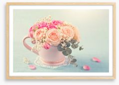 Pink rose teacup 1