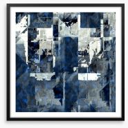 Steely blue Framed Art Print 24542884