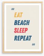 Eat, beach, sleep